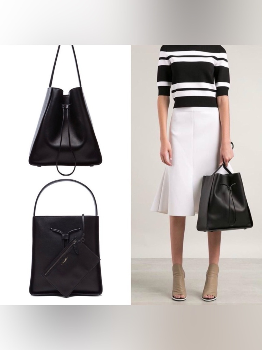 3.1 Phillip Jim Large Soleil Drawstring Bucket Tote Bag